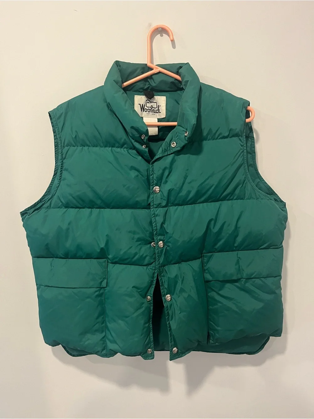 Woolrich Green Puffer Vest